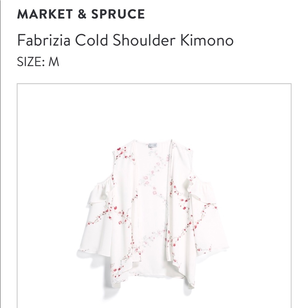 Market & Spruce Cold Shoulder Kimono